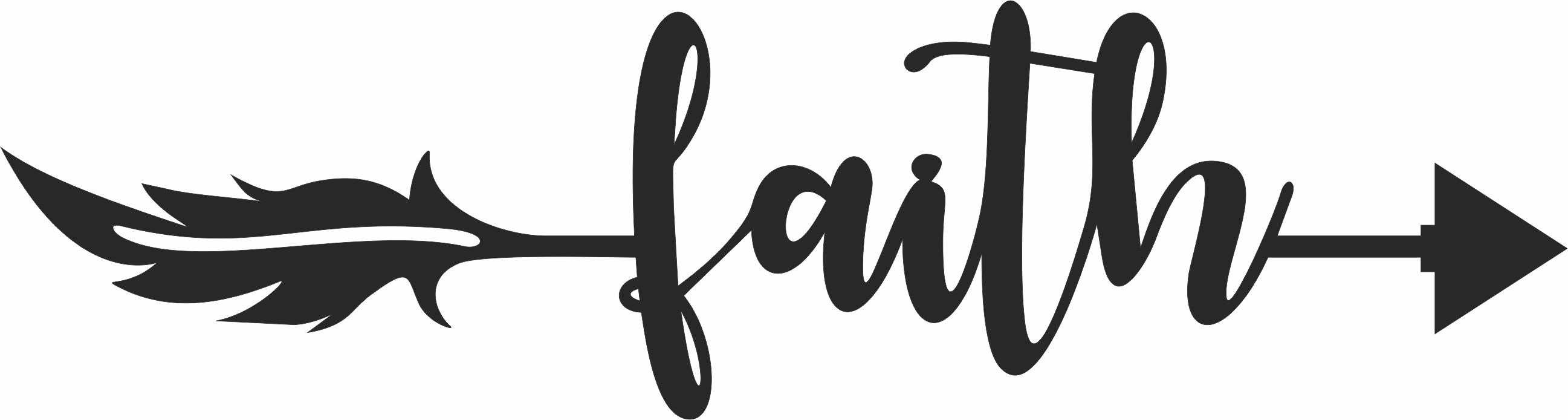 Faith arrow sign - For Laser Cut DXF CDR SVG Files - free download ...