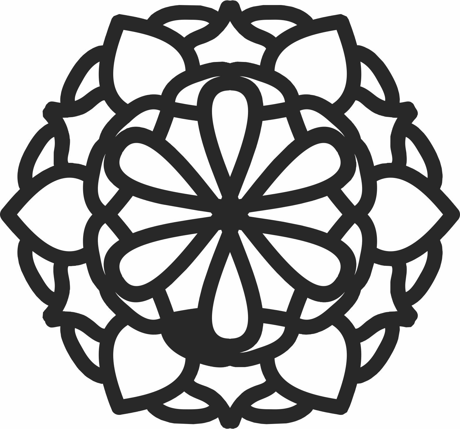 Mandala clipart wall decor - For Laser Cut DXF CDR SVG Files - free ...