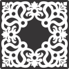 wall deocorative pattern decor - For Laser Cut DXF CDR SVG Files - free download