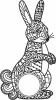 easter rabbit mandala - Para archivos DXF CDR SVG cortados con láser - descarga gratuita
