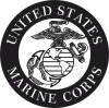 United states marine corps logo - fichier DXF SVG CDR coupe, prêt à découper pour plasma routeur laser