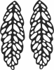 earrings pendants art leaves - Para archivos DXF CDR SVG cortados con láser - descarga gratuita
