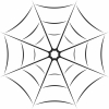 Spider Web halloween clipart - fichier DXF SVG CDR coupe, prêt à découper pour plasma routeur laser