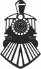 Train clipart - For Laser Cut DXF CDR SVG Files - free download