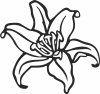 Floral flowers home clipart - Para archivos DXF CDR SVG cortados con láser - descarga gratuita