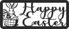 happy easter egg bunny clipart - Para archivos DXF CDR SVG cortados con láser - descarga gratuita