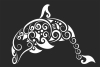 Dolphin  decorative art - Para archivos DXF CDR SVG cortados con láser - descarga gratuita