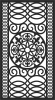 decorative Wall door geometric panel - For Laser Cut DXF CDR SVG Files - free download