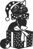 christmas wat gift - Para archivos DXF CDR SVG cortados con láser - descarga gratuita