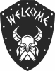 viking welcome sign - Para archivos DXF CDR SVG cortados con láser - descarga gratuita