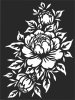 flower stencil wall panel - Para archivos DXF CDR SVG cortados con láser - descarga gratuita