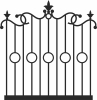 decorative fence gate - Para archivos DXF CDR SVG cortados con láser - descarga gratuita