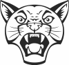 wild panther head wall decor - Para archivos DXF CDR SVG cortados con láser - descarga gratuita