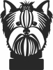 yorkie dog clipart - For Laser Cut DXF CDR SVG Files - free download