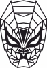 spider man geometric wall decor - Para archivos DXF CDR SVG cortados con láser - descarga gratuita