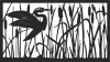 Heron scene wall art panel - Para archivos DXF CDR SVG cortados con láser - descarga gratuita