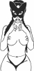 sexy catwomen clipart - Para archivos DXF CDR SVG cortados con láser - descarga gratuita