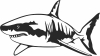 shark wall decor fish clipart - Para archivos DXF CDR SVG cortados con láser - descarga gratuita