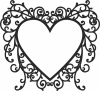 Heart clipart - For Laser Cut DXF CDR SVG Files - free download