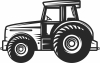 farm Tractor clipart - For Laser Cut DXF CDR SVG Files - free download