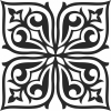 Floral Pattern wall art - Para archivos DXF CDR SVG cortados con láser - descarga gratuita