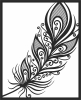 Feather wall panel - For Laser Cut DXF CDR SVG Files - free download