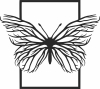 butterfly tree branches - For Laser Cut DXF CDR SVG Files - free download