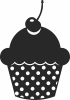 cupcake clipart - Para archivos DXF CDR SVG cortados con láser - descarga gratuita
