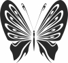 Butterfly clipart floral - fichier DXF SVG CDR coupe, prêt à découper pour plasma routeur laser
