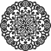 ornament Decorative mandala pattern - Para archivos DXF CDR SVG cortados con láser - descarga gratuita