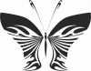Papillon clipart floral- pour les fichiers SVG DXF CDR découpés au Laser - téléchargement gratuit
