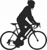 Silueta de bicicleta  - Para archivos DXF CDR SVG cortados con láser - descarga gratuita