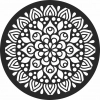 Mandala wall art- For Laser Cut DXF CDR SVG Files - free download