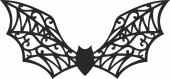 bat halloween wall decor - Para archivos DXF CDR SVG cortados con láser - descarga gratuita