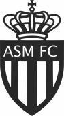 Logo AS Monaco football - Para archivos DXF CDR SVG cortados con láser - descarga gratuita