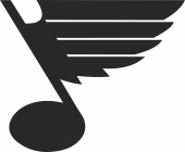 St Louis Blues ice hockey NHL team logo - Para archivos DXF CDR SVG cortados con láser - descarga gratuita