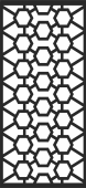 Decorative pattern screen door - Para archivos DXF CDR SVG cortados con láser - descarga gratuita