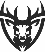 Elk wall art - Para archivos DXF CDR SVG cortados con láser - descarga gratuita
