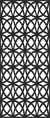 Decorative pattern screen door - For Laser Cut DXF CDR SVG Files - free download