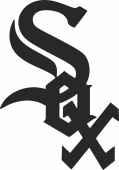 Chicago White Sox Logo baseball - For Laser Cut DXF CDR SVG Files - free download