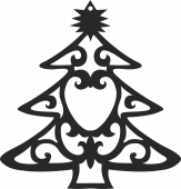 christmas tree decoration - For Laser Cut DXF CDR SVG Files - free download