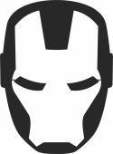 Iron Man  Marvel Avengers Superhero logo - Para archivos DXF CDR SVG cortados con láser - descarga gratuita