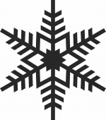Diseño copo de nieve - Para archivos DXF CDR SVG cortados con láser - descarga gratuita