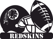 Washington Redskins NFL helmet LOGO - For Laser Cut DXF CDR SVG Files - free download