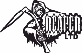 Grim Reaper skull vector - Para archivos DXF CDR SVG cortados con láser - descarga gratuita