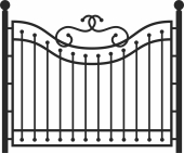 Decorative fences gates - For Laser Cut DXF CDR SVG Files - free download
