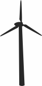 Wind Turbine Clipart - Para archivos DXF CDR SVG cortados con láser - descarga gratuita