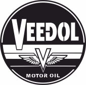 veedol motor oil Logo Wakefield Retro Sign - For Laser Cut DXF CDR SVG Files - free download