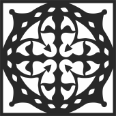 Heart ornament - For Laser Cut DXF CDR SVG Files - free download