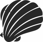 Sea Shell Fish clipart - Para archivos DXF CDR SVG cortados con láser - descarga gratuita